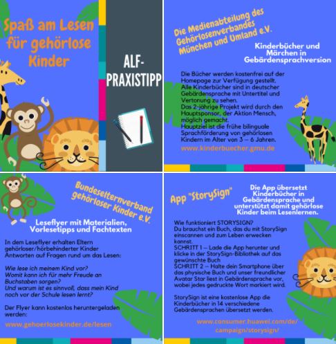 Flyer der Akademie für Leseförderung